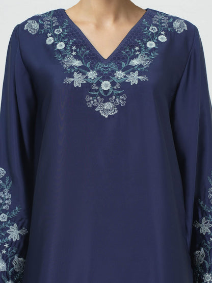 2 Piece Silk Suit- Embroidered (Pret)