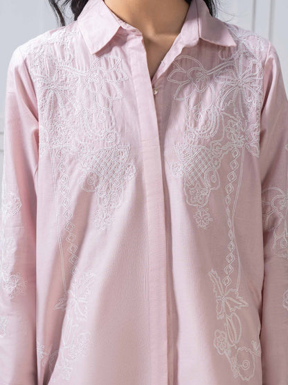 Cambric Top-Embroidered (Pret)