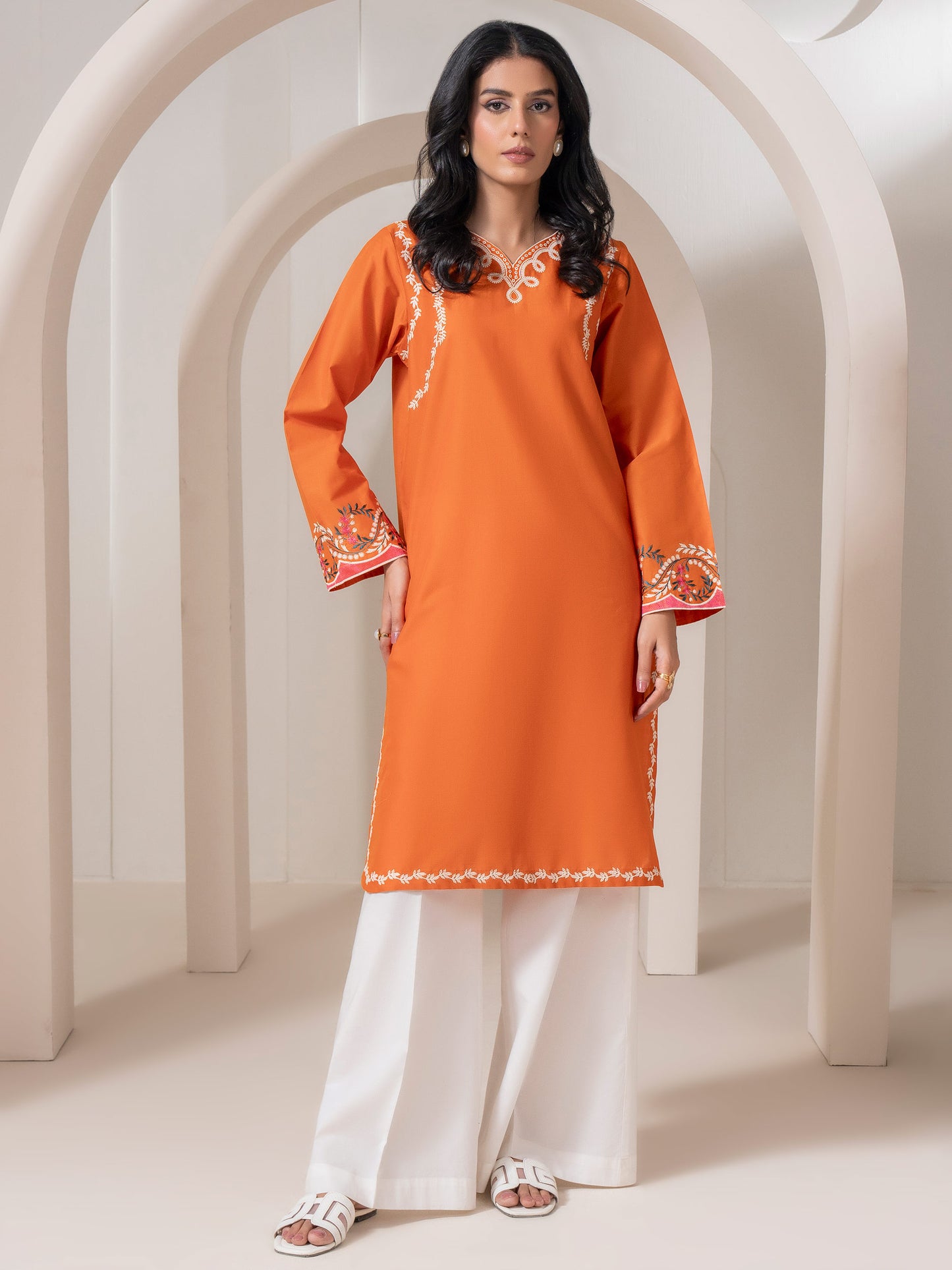 Lawn Shirt-Embroidered (Pret)