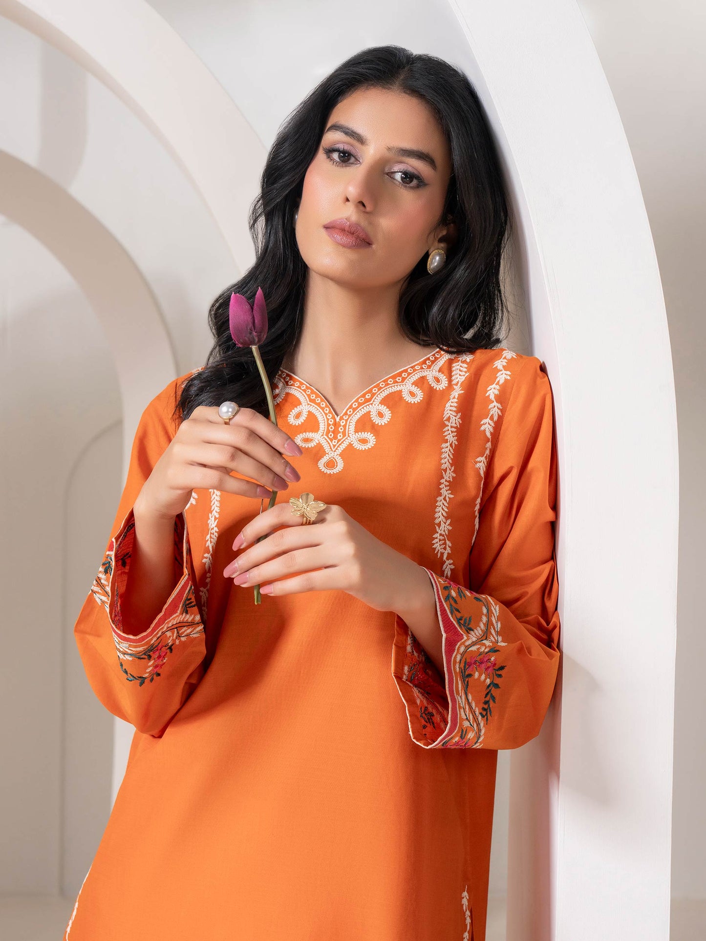 Lawn Shirt-Embroidered (Pret)