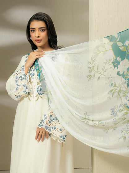 3 Piece Dobby Suit-Embroidered (Pret)