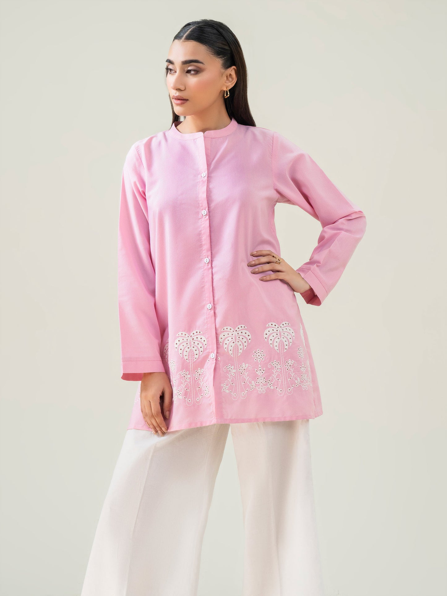 Embroidered Grip Top