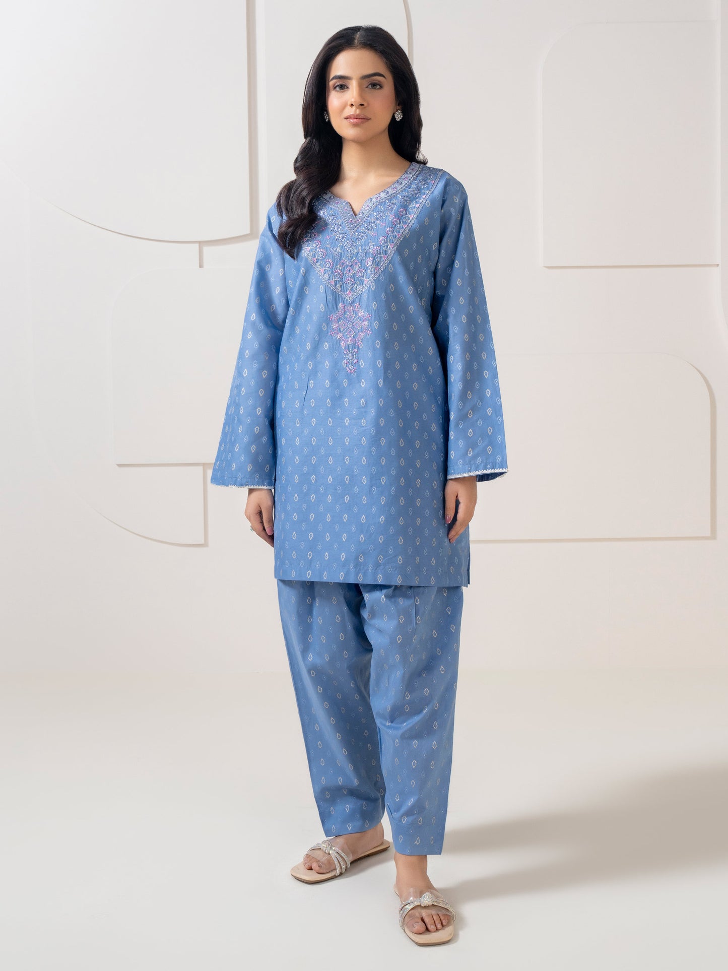 2 Piece Lawn Suit-Embroidered  (Pret)