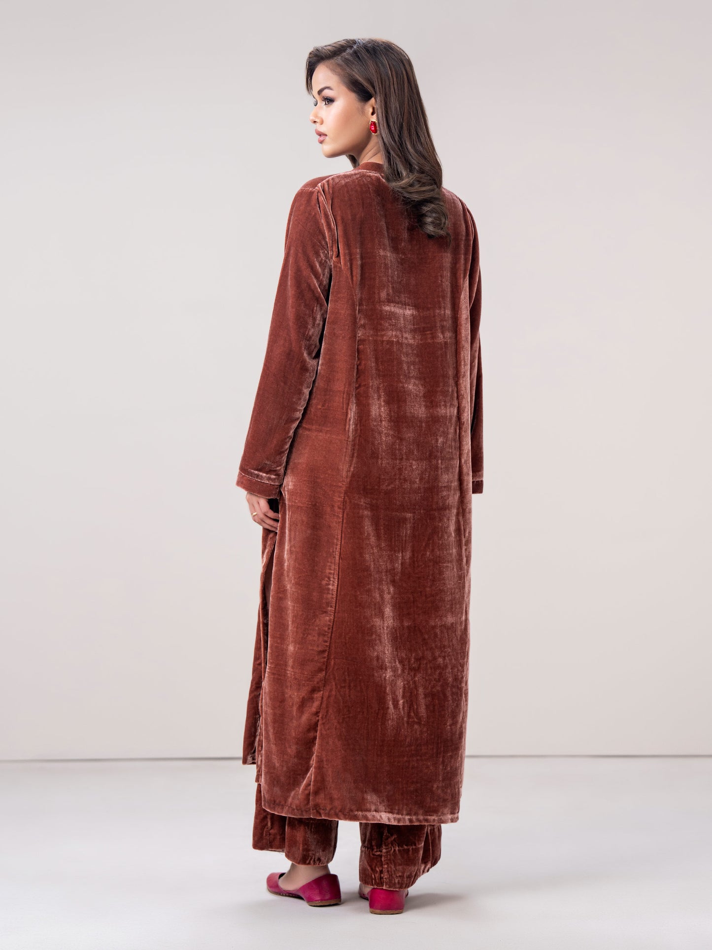 2 Piece Velvet Suit (Pret)