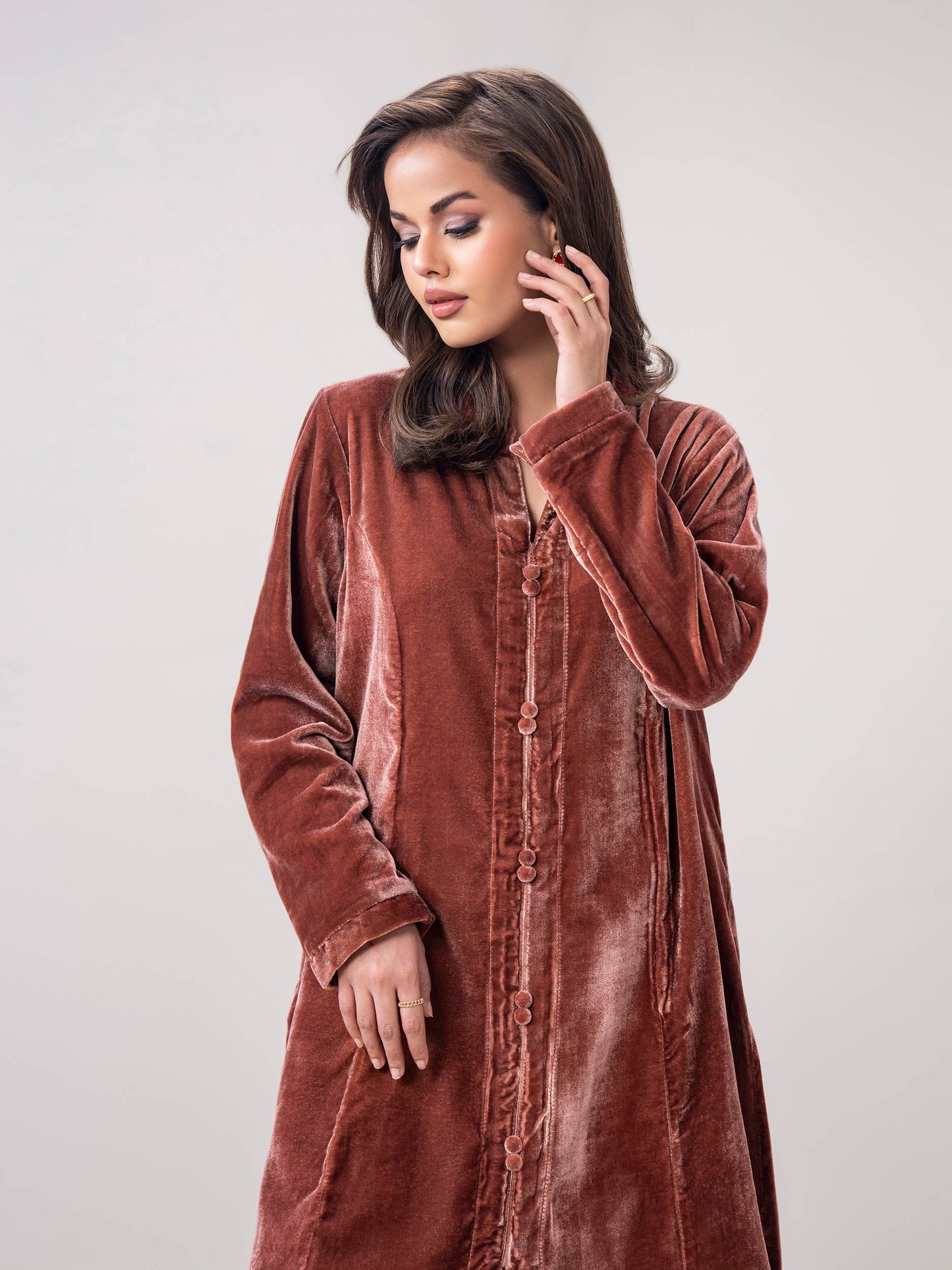 2 Piece Velvet Suit (Pret)