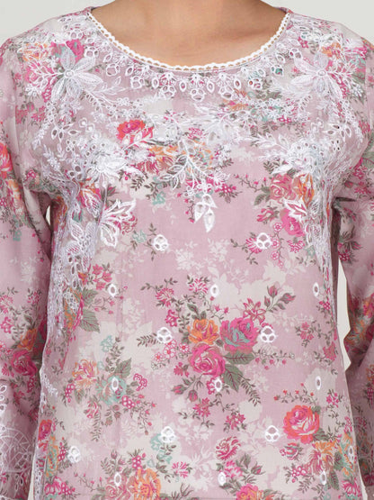 3 Piece Lawn Suit- Embroidered (Pret)