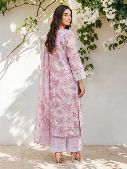 3 Piece Lawn Suit- Embroidered (Pret)