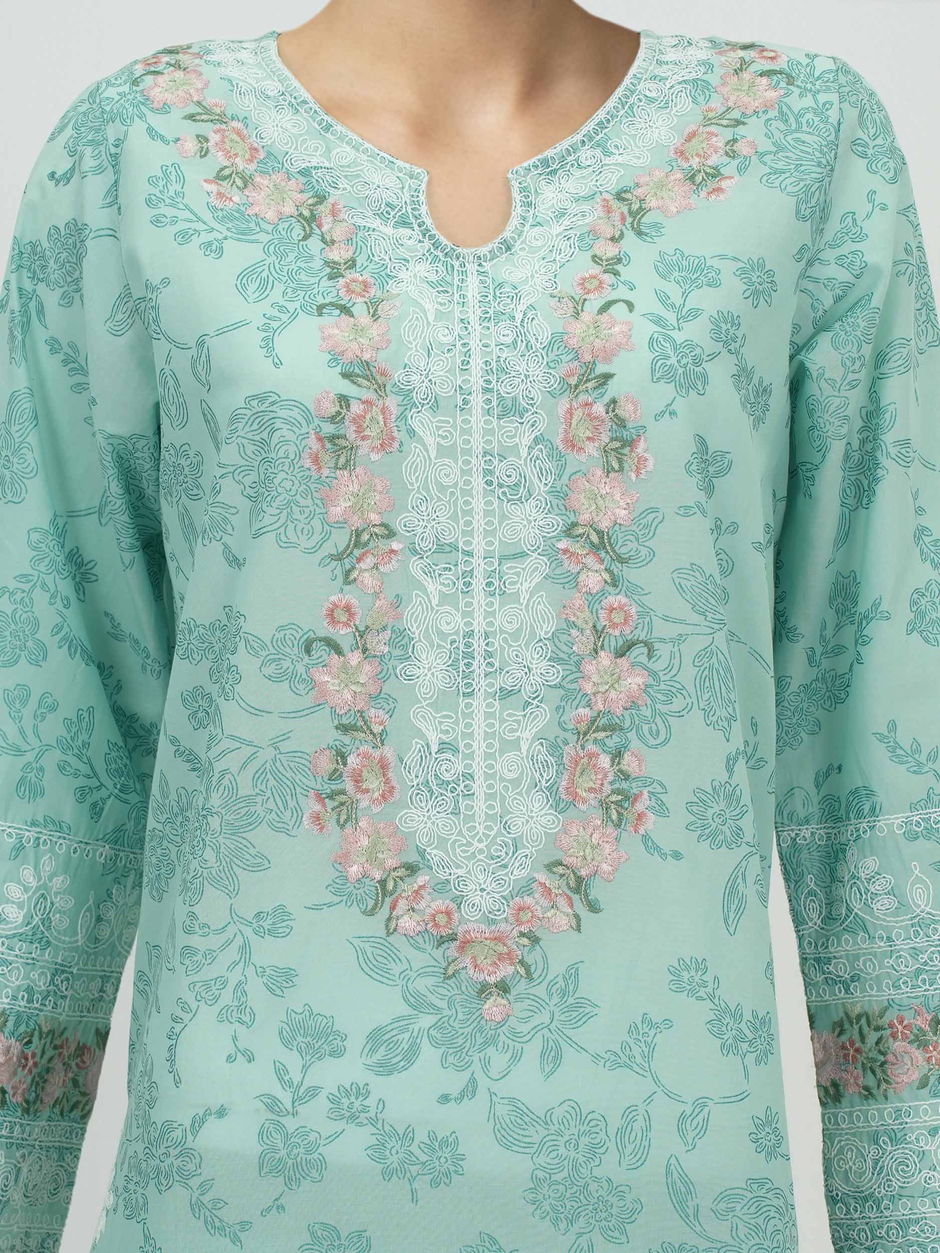 2 Piece Lawn Suit- Embroidered (Pret)