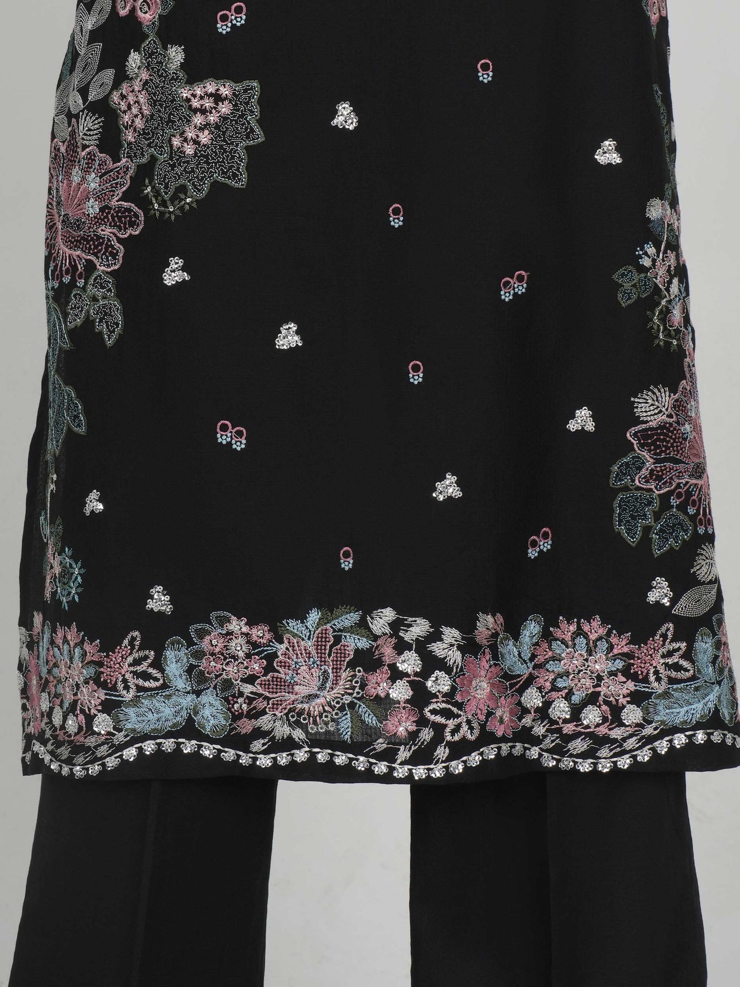 3 Piece Dobby Suit- Embroidered (Pret)