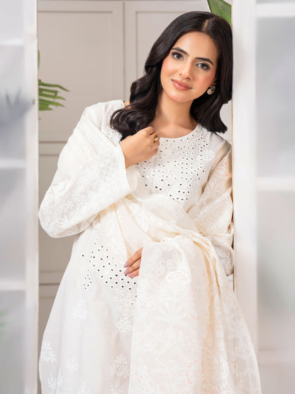 3 Piece Lawn Suit-Embroidered (Pret)
