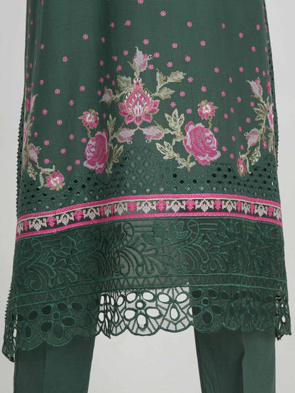 3 Piece Lawn Suit- Embroidered (Pret)