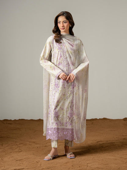 3 Piece Lawn Suit-Embroidered (Pret)