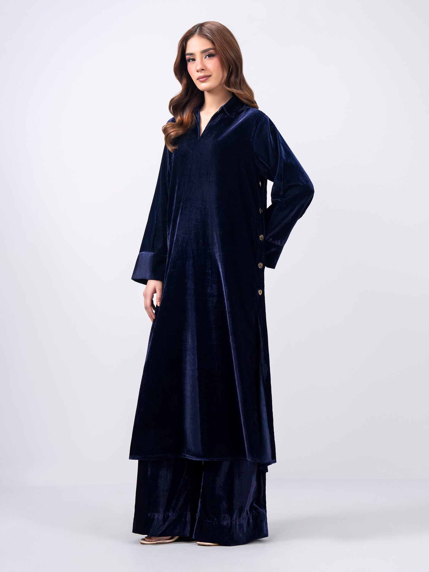 2 Piece Velvet Suit (Pret)