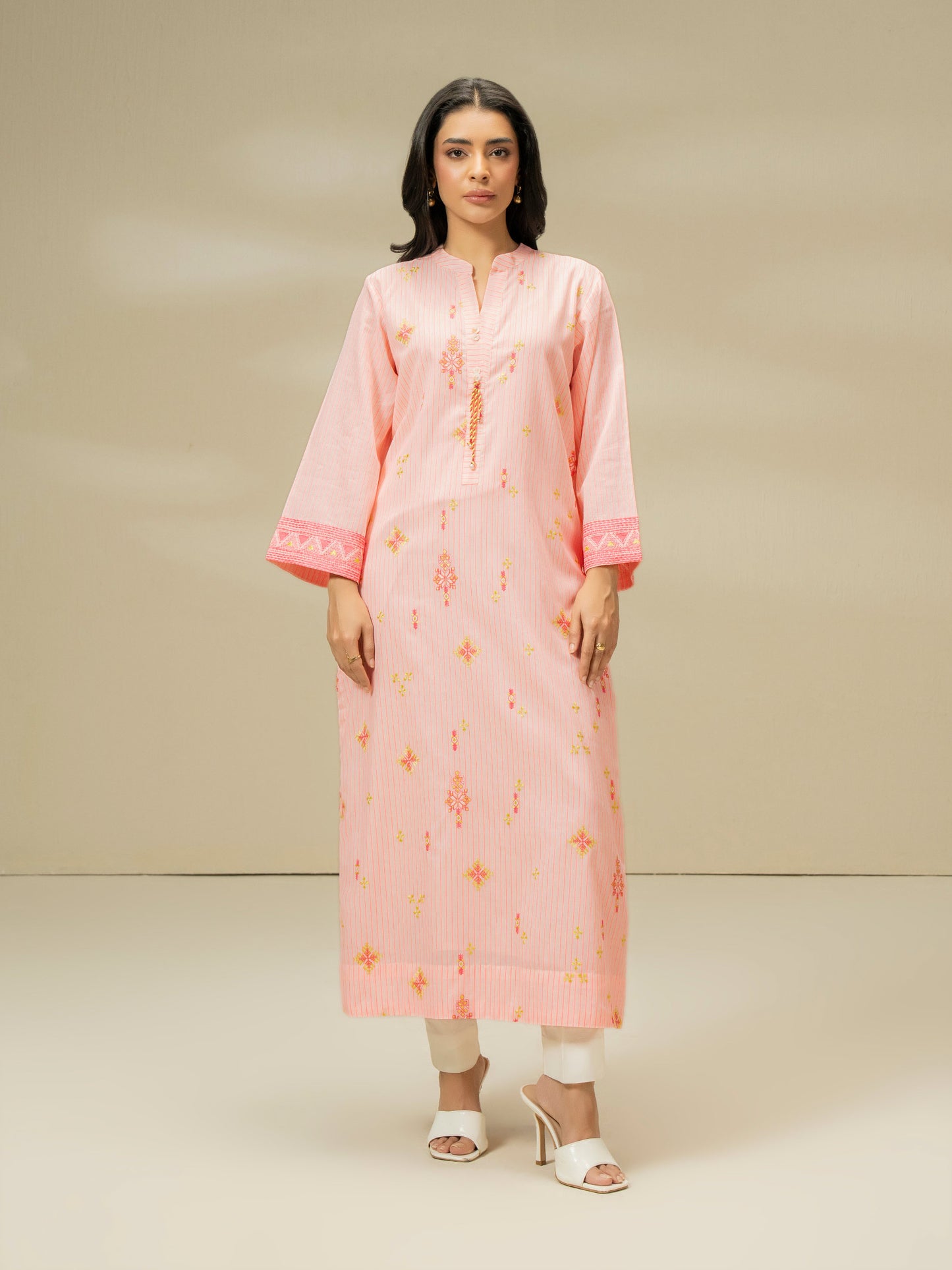 Yarn Dyed Shirt-Embroidered (Pret)