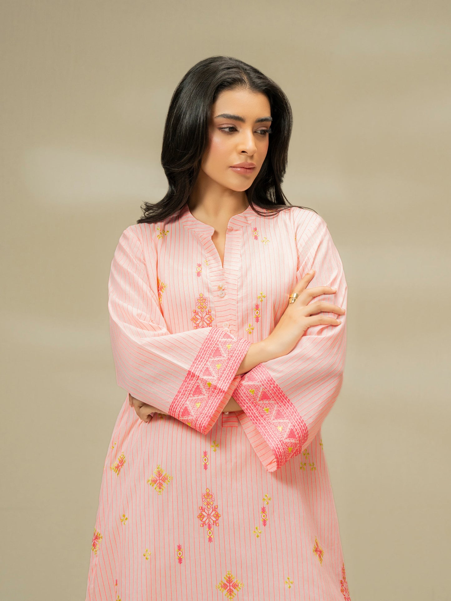 Yarn Dyed Shirt-Embroidered (Pret)