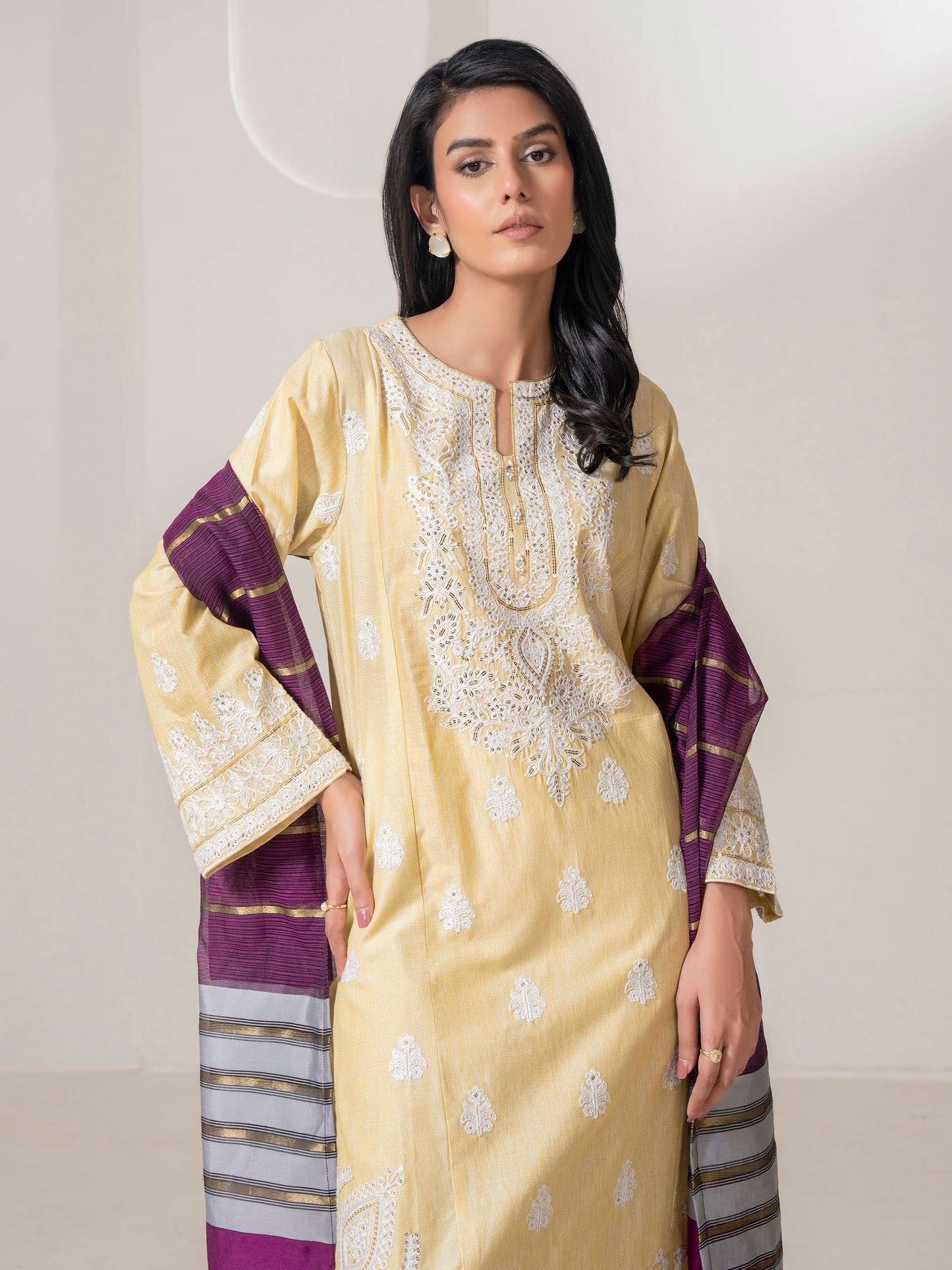 3 Piece Lawn Suit-Embroidered (Pret)