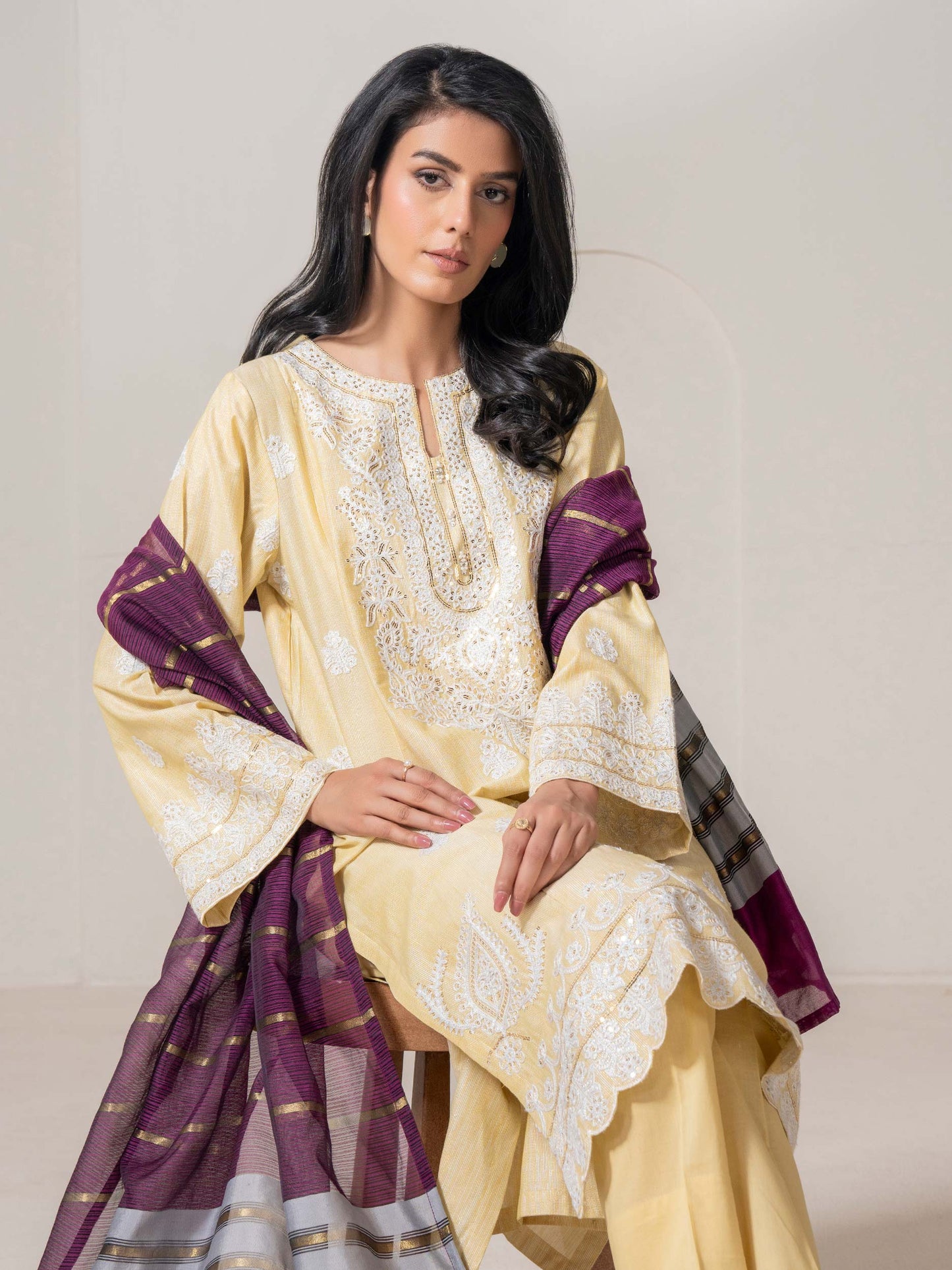 3 Piece Lawn Suit-Embroidered (Pret)