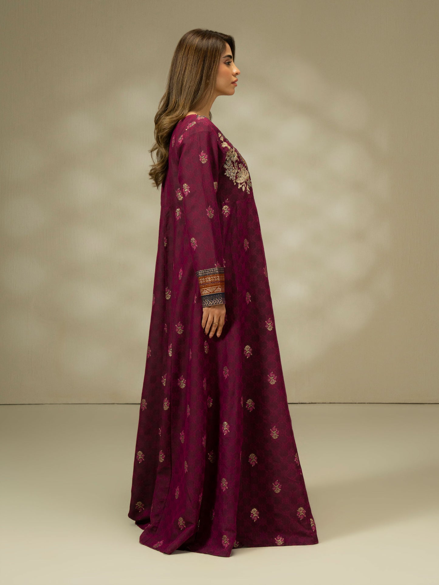 Jacquard Shirt-Embroidered (Pret)