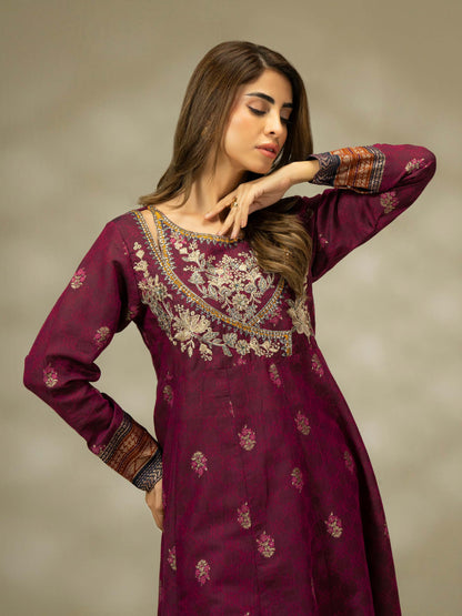 Jacquard Shirt-Embroidered (Pret)