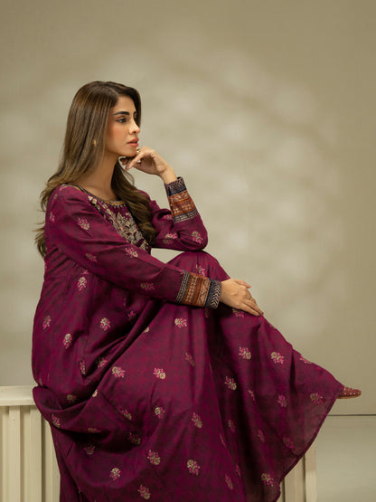 Jacquard Shirt-Embroidered (Pret)