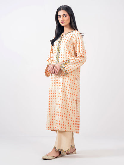 2 Piece Jacquard Suit- Embroidered (Pret)