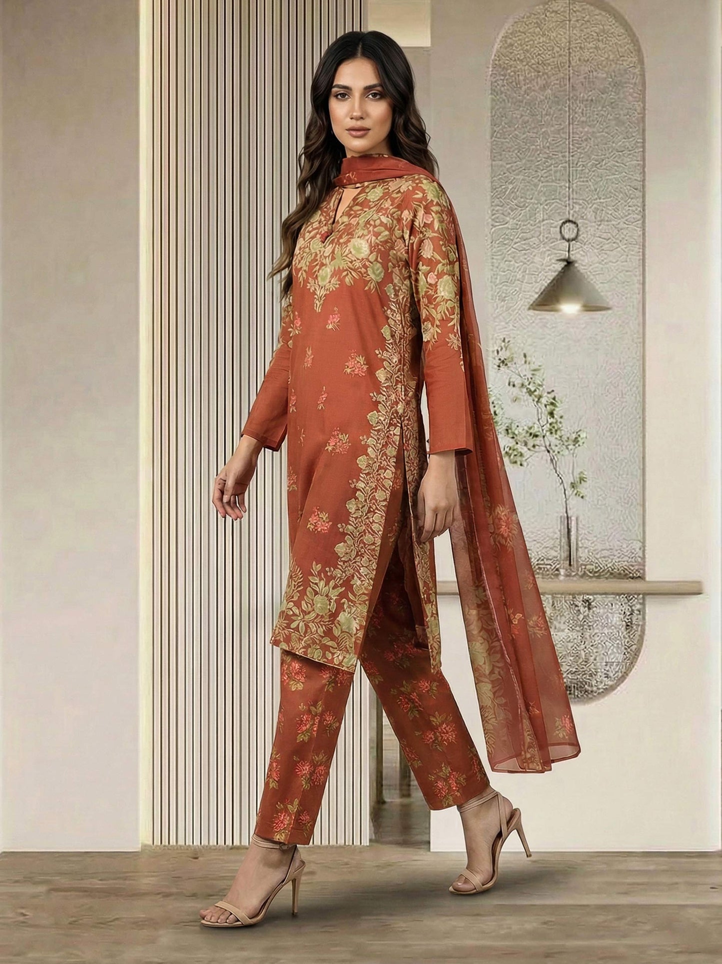 3 Piece Lawn Suit (Pret)