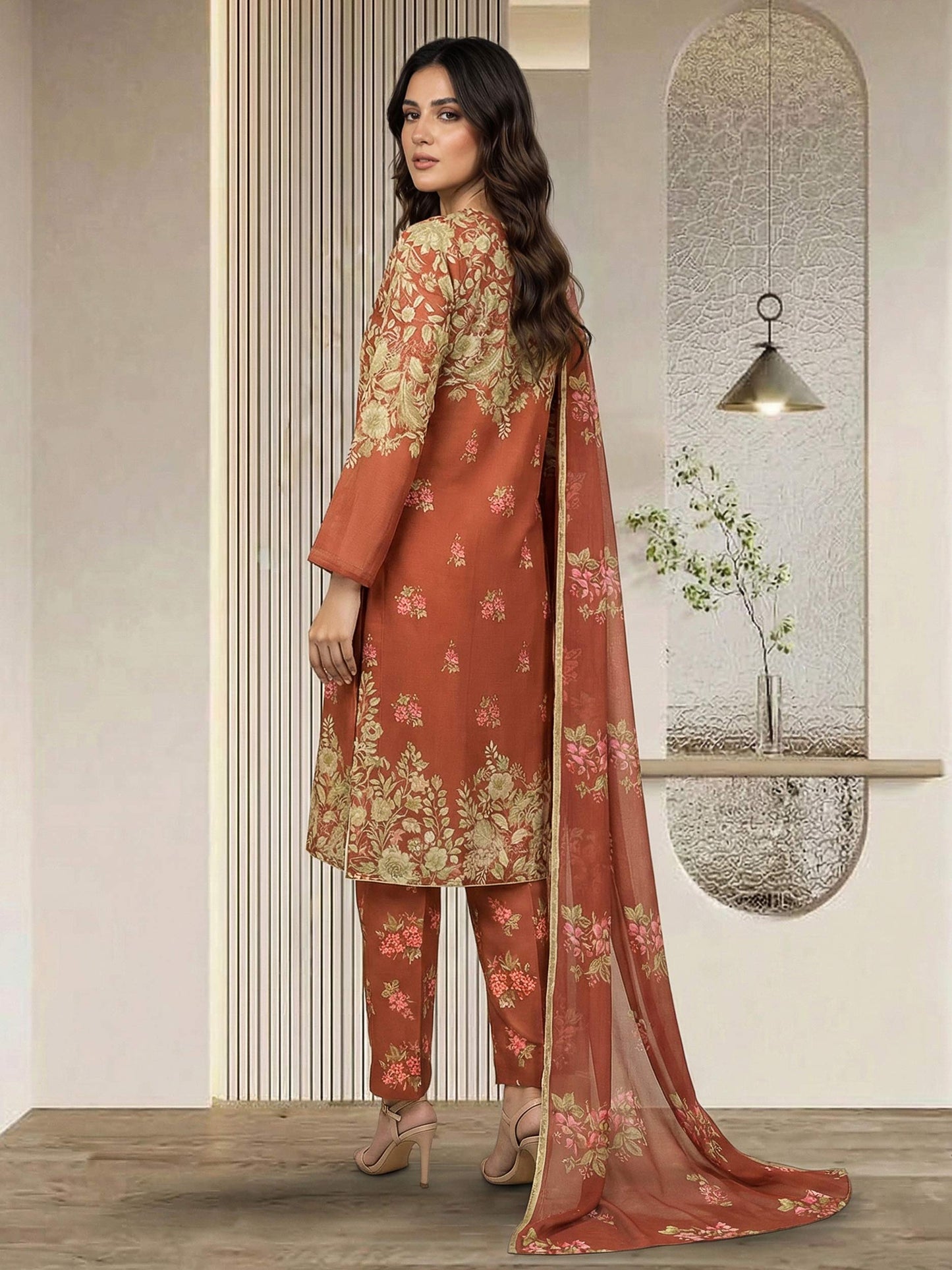 3 Piece Lawn Suit (Pret)