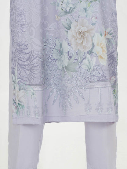 3 Piece Silk Suit- Embroidered (Pret)