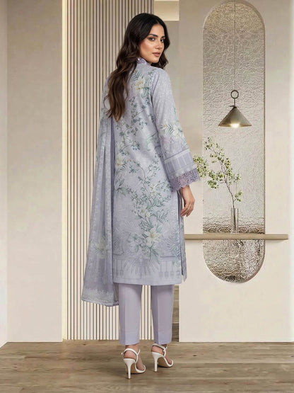 3 Piece Silk Suit- Embroidered (Pret)