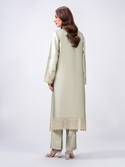 2 Piece Silk Suit- Embroidered (Pret)