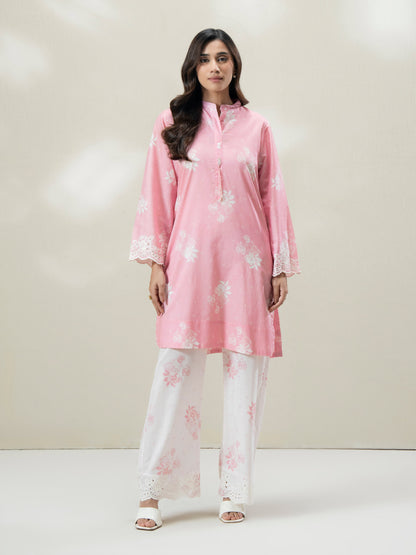 2-Piece Cambric Suit-Embroidered (Pret)