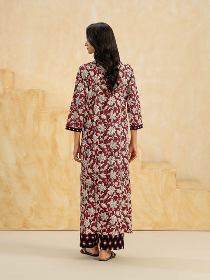 2 Piece Cambric Suit-Printed (Pret)