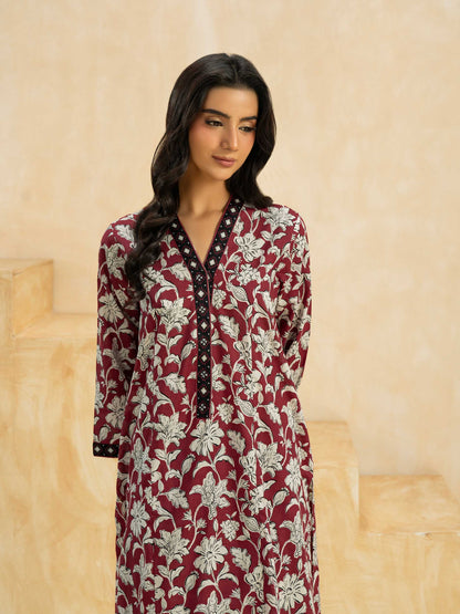 2 Piece Cambric Suit-Printed (Pret)