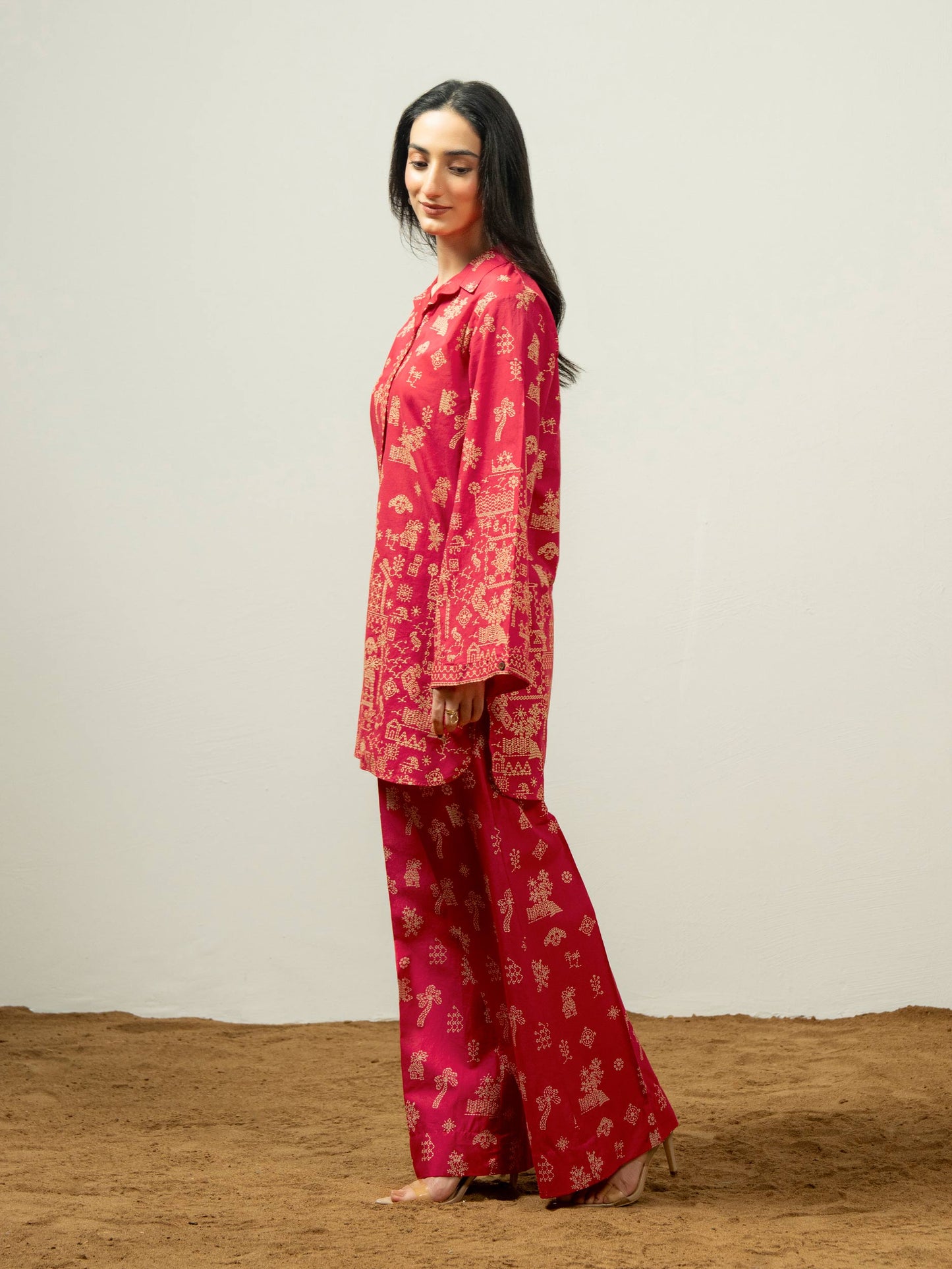 Cambric Co-ord Set-Paste Print (Pret)