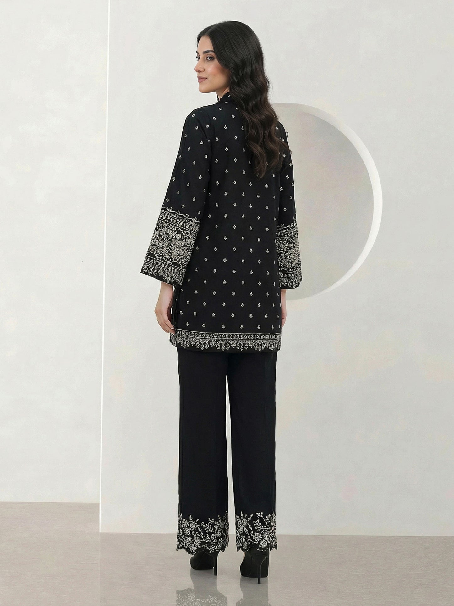 Cambric Co-ord Set- Embroidered