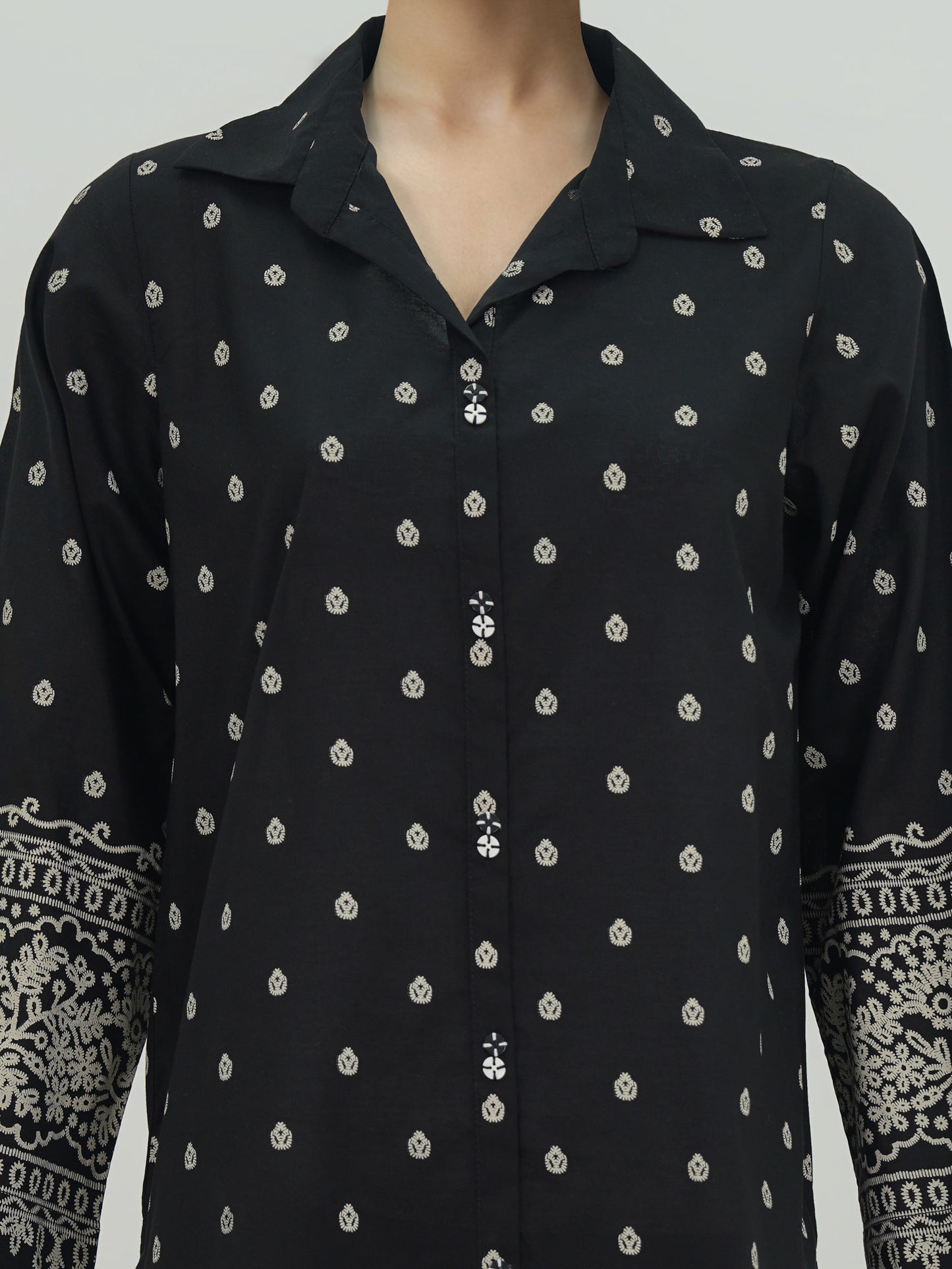 Cambric Co-ord Set- Embroidered