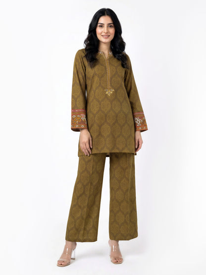 2 Piece Cambric Suit- Embroidered (Pret)