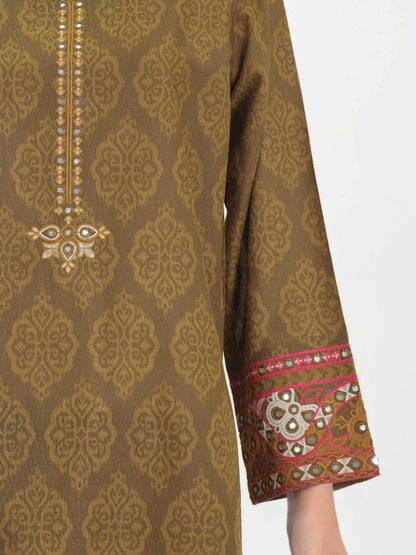 2 Piece Cambric Suit- Embroidered (Pret)