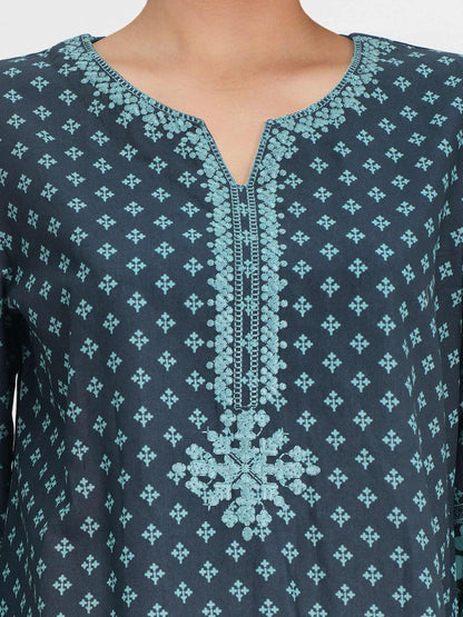 Cambric Co-ord Set- Embroidered