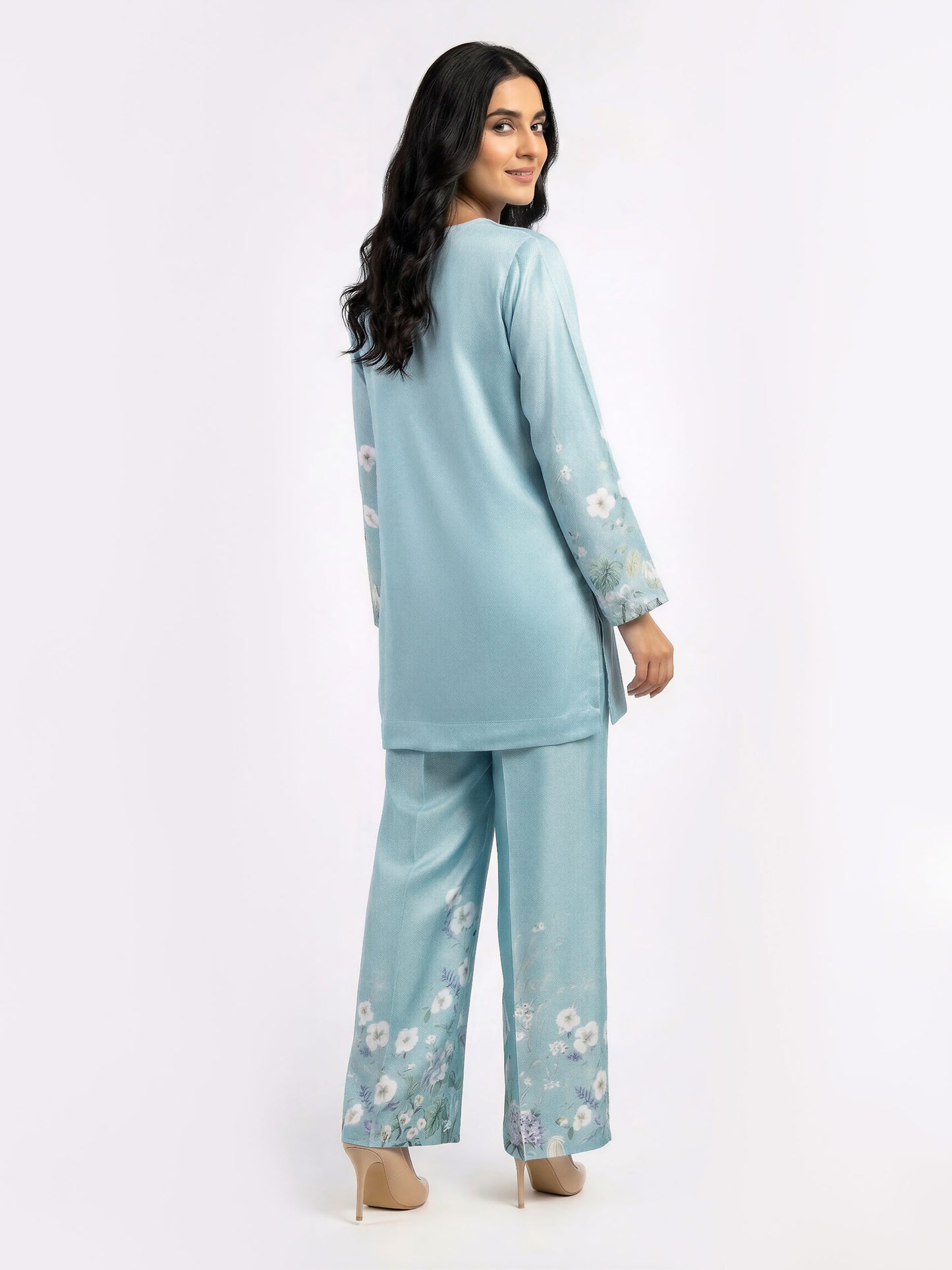 Silk Co-ord set- Embroidered