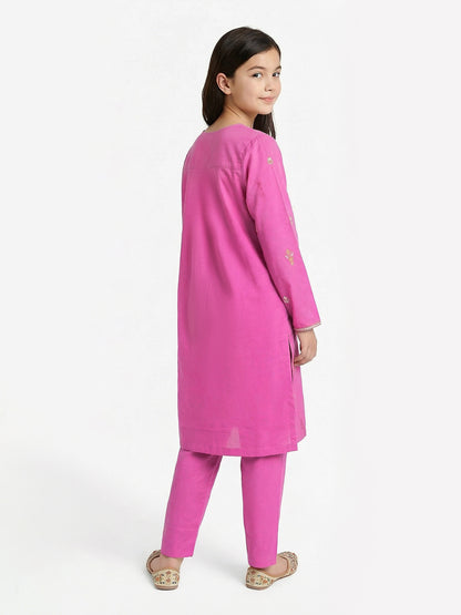 2 Piece Khaddar Suit- Embroidered (Pret)