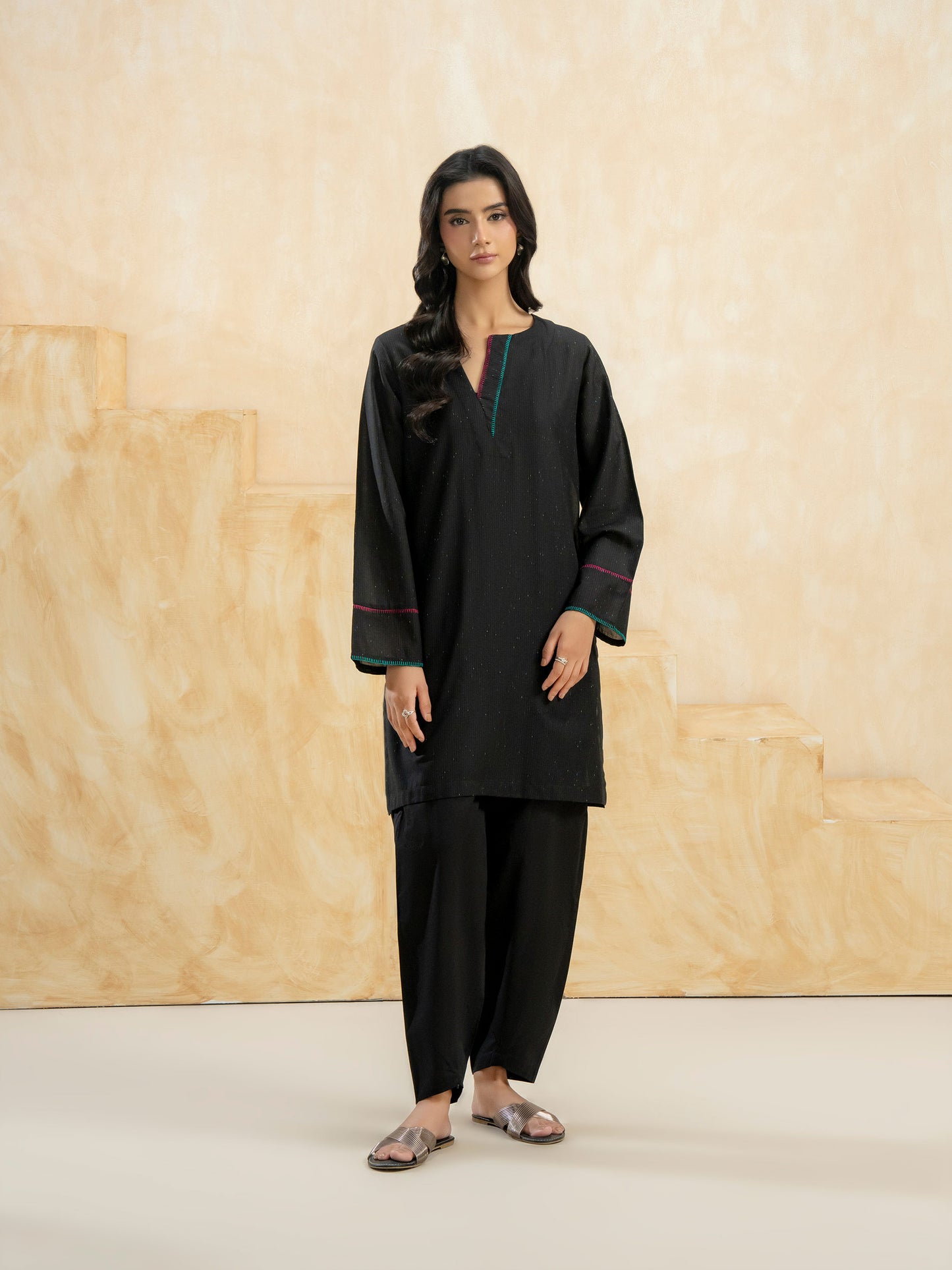 2 Piece Yarn Dyed Suit-Dyed (Pret)