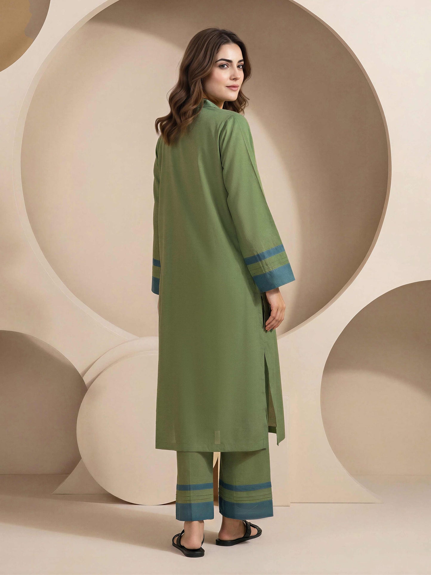 2 Piece Chambray Suit (Pret)