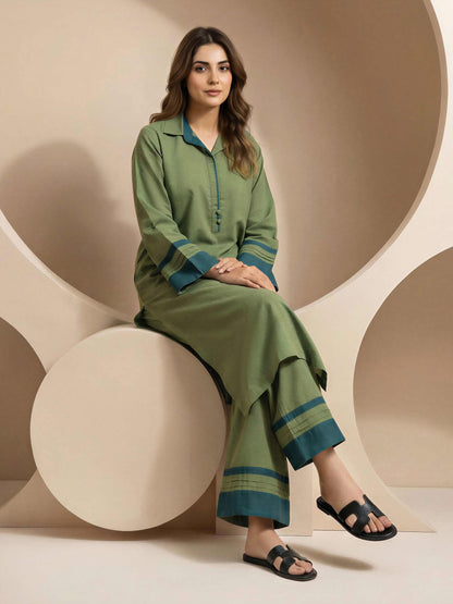 2 Piece Chambray Suit (Pret)