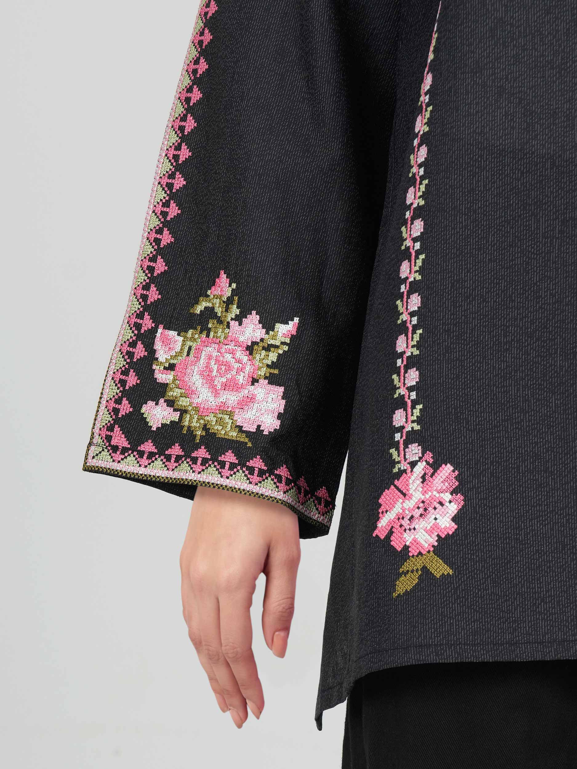Lawn Texture Kurti- Embroidered (Pret)