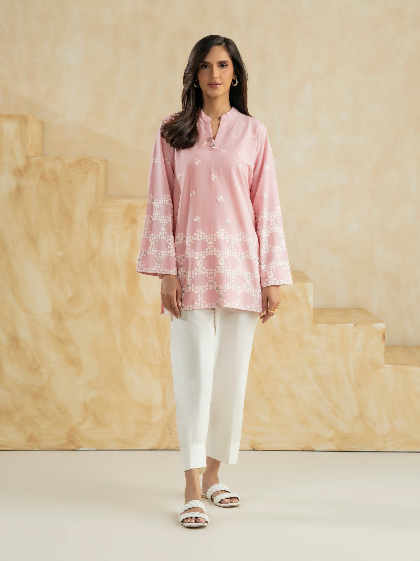 Viscose Kurti-Embroidered (Pret)