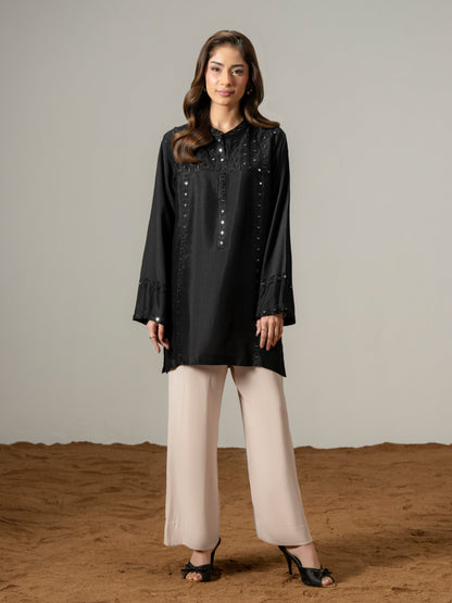 Silk Kurti-Embroidered (Pret)