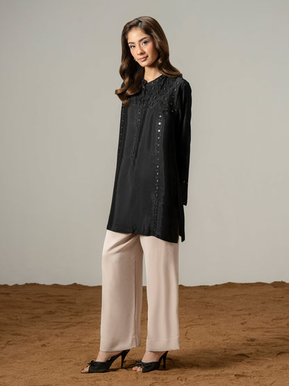 Silk Kurti-Embroidered (Pret)