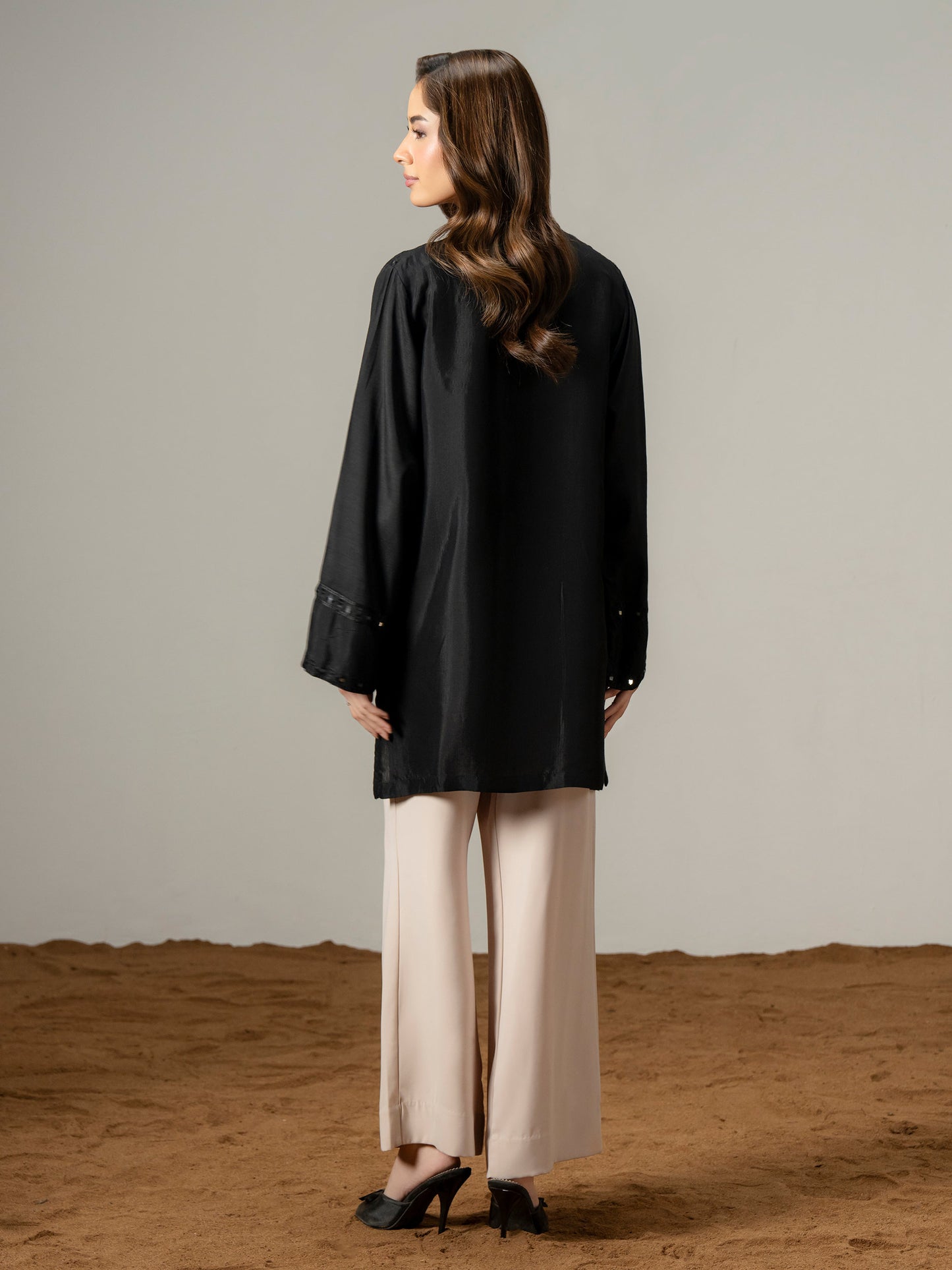 Silk Kurti-Embroidered (Pret)