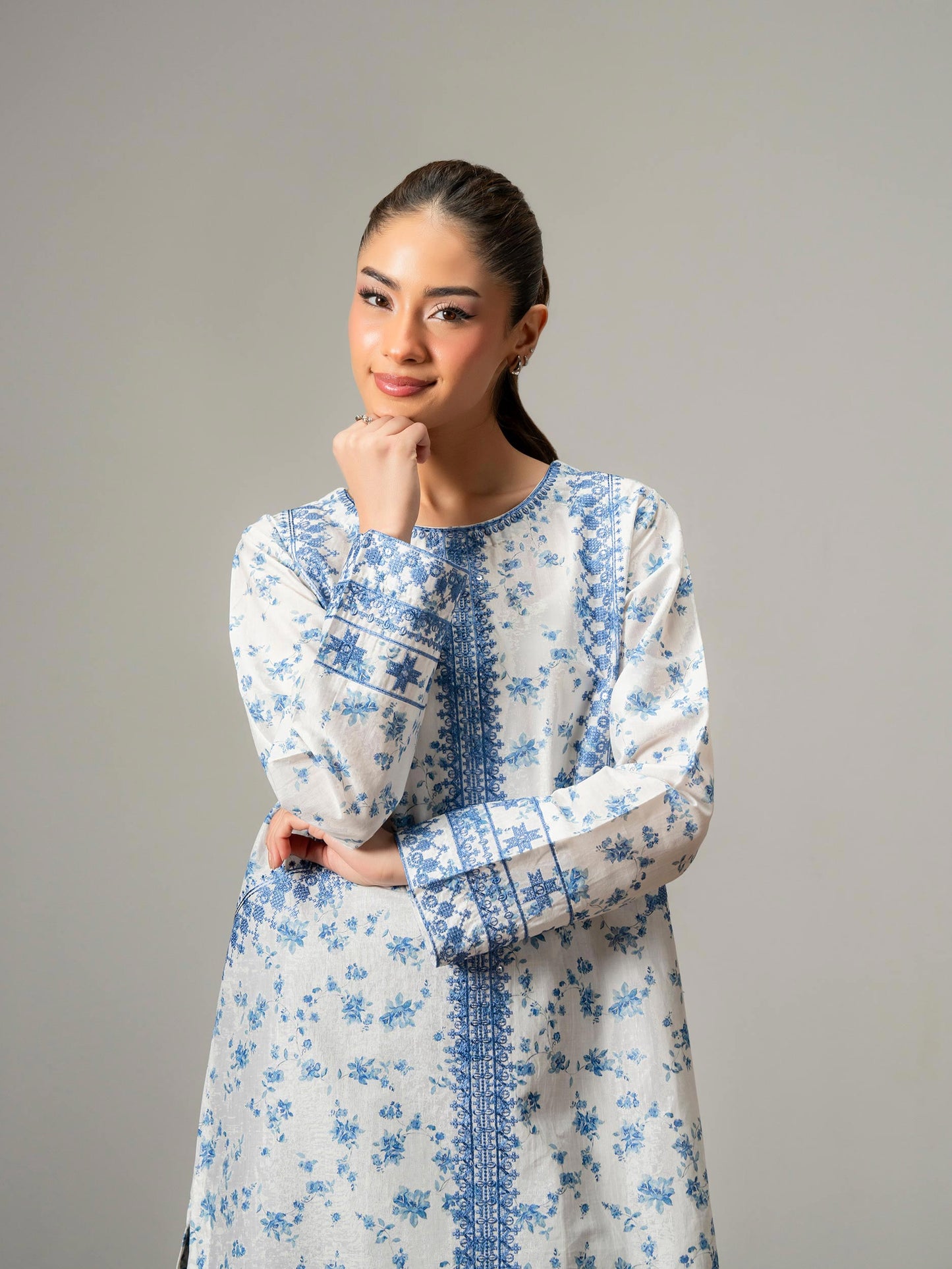 Lawn Kurti-Embroidered (Pret)